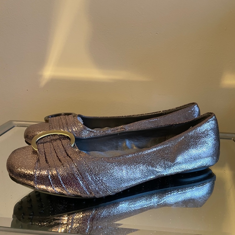 Avon Cushion Walk Glittery Ballerina Flats NEW - Picture 5 of 10